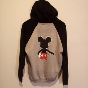 AMS Clothing Her King Men's XXL Hoodie Mickey Mouse Graphic Print Sweatshirt